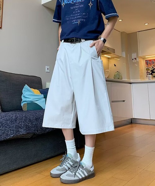 Ressaca(レサーカ)の「ワイドシルエットサイドポケットハーフパンツ(その他パンツ・メンズ・ブラウン/ホワイト・L/XL/M)」の11枚目の写真