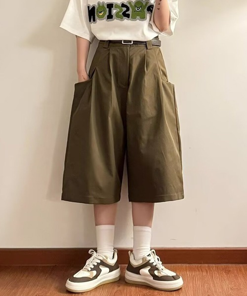 Ressaca(レサーカ)の「ワイドシルエットサイドポケットハーフパンツ(その他パンツ・メンズ・ブラウン/ホワイト・L/XL/M)」の20枚目の写真