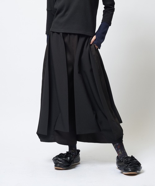 gomme(ゴム)の「スカートライクパンツ(その他パンツ・レディース・ブラック・MEDIUM)」の1枚目の写真