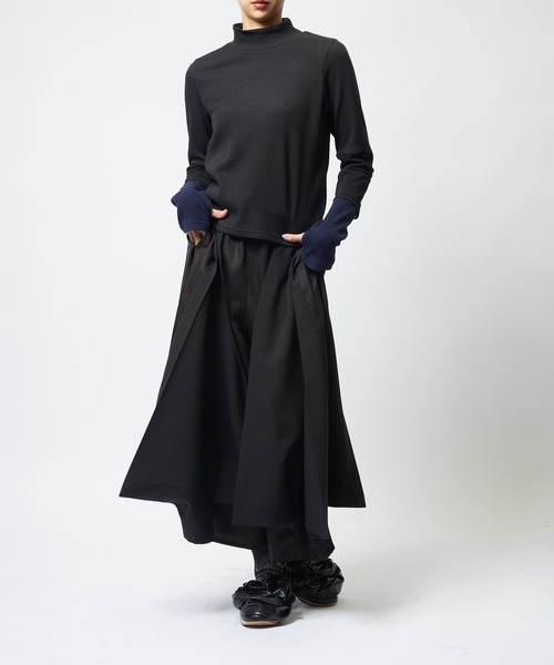 gomme(ゴム)の「スカートライクパンツ(その他パンツ・レディース・ブラック・MEDIUM)」の2枚目の写真