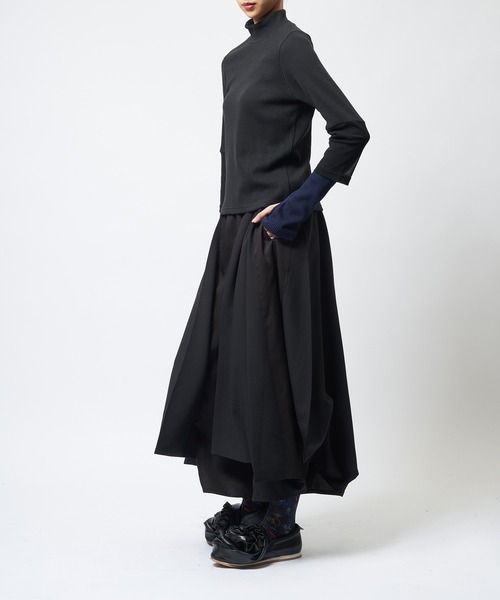 gomme(ゴム)の「スカートライクパンツ(その他パンツ・レディース・ブラック・MEDIUM)」の4枚目の写真