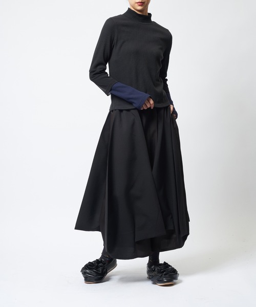 gomme(ゴム)の「スカートライクパンツ(その他パンツ・レディース・ブラック・MEDIUM)」の5枚目の写真