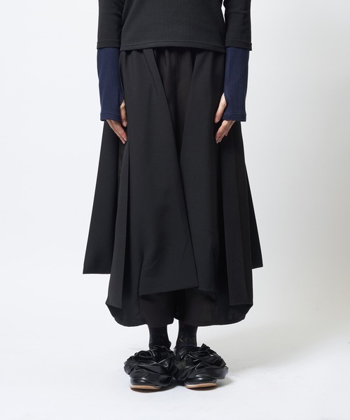 gomme(ゴム)の「スカートライクパンツ(その他パンツ・レディース・ブラック・MEDIUM)」の6枚目の写真