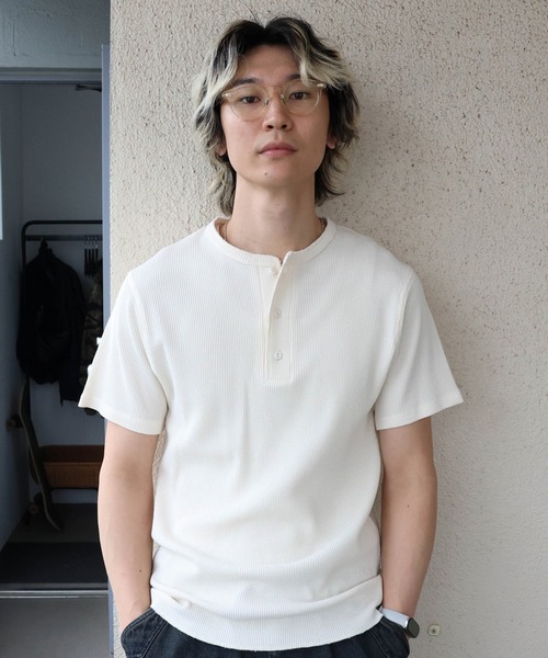 JE-サーマル/ピグメント ヘンリーネック SSTEE（Tシャツ/カットソー