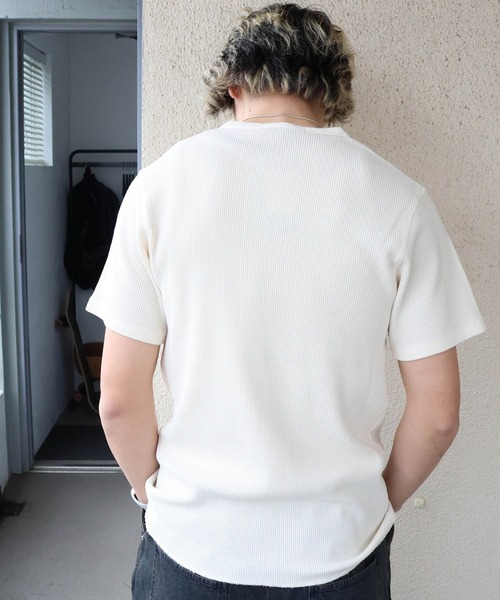 JACKROSE(ジャックローズ)の「JE-サーマル/ピグメント ヘンリーネック SSTEE(Tシャツ/カットソー・メンズ・ブラック/ホワイト・XL/L/M)」の10枚目の写真