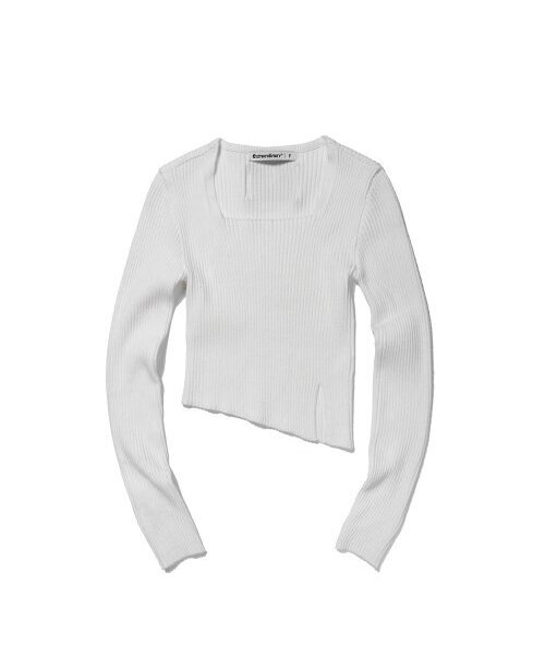 EXTRAORDINARY(エクストラオーディナリー)の「SQUARE NECK SWEATER IVORY(ニット/セーター・レディース・その他・FREE)」の1枚目の写真
