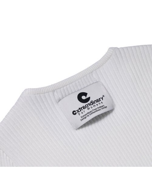 EXTRAORDINARY(エクストラオーディナリー)の「SQUARE NECK SWEATER IVORY(ニット/セーター・レディース・その他・FREE)」の3枚目の写真