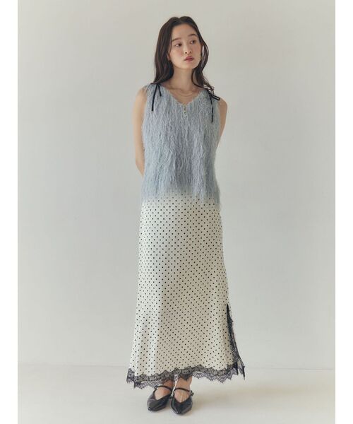 LAGUNAMOON(ラグナムーン)の「ドットナロースカート(スカート・レディース・ブラック/ホワイト・SMALL/MEDIUM)」の21枚目の写真