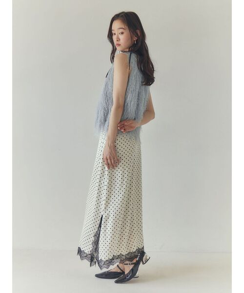 LAGUNAMOON(ラグナムーン)の「ドットナロースカート(スカート・レディース・ブラック/ホワイト・SMALL/MEDIUM)」の22枚目の写真