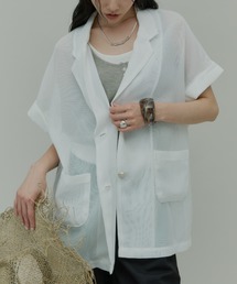 Sheer Mesh French Tailored Gilet / シアーメッシュフレンチテーラードジレ