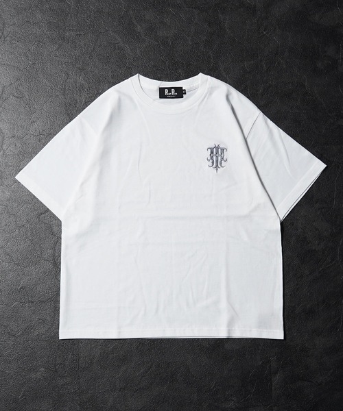 RIPPER(リッパー)の「【RIPPER】シンプル ロゴ 刺繍 Tシャツ / Simple Logo Embroidered T-Shirt(Tシャツ/カットソー・メンズ・ホワイト×グレー/ブラック×グレー/ブラック/ホワイト・S/L/M)」の17枚目の写真