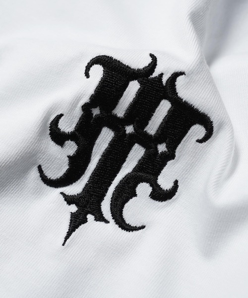 RIPPER(リッパー)の「【RIPPER】シンプル ロゴ 刺繍 Tシャツ / Simple Logo Embroidered T-Shirt(Tシャツ/カットソー・メンズ・ホワイト×グレー/ブラック×グレー/ブラック/ホワイト・S/L/M)」の8枚目の写真