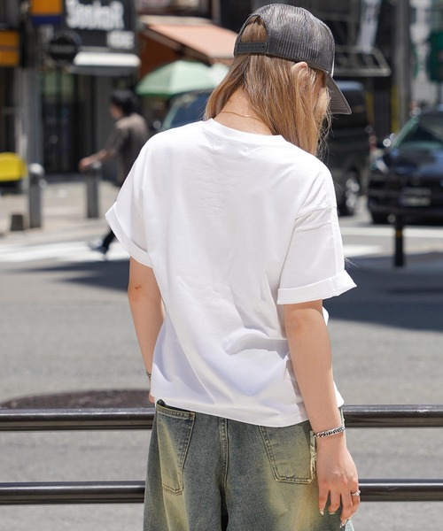 RIPPER(リッパー)の「【RIPPER】シンプル ロゴ 刺繍 Tシャツ / Simple Logo Embroidered T-Shirt(Tシャツ/カットソー・メンズ・ホワイト×グレー/ブラック×グレー/ブラック/ホワイト・S/L/M)」の14枚目の写真