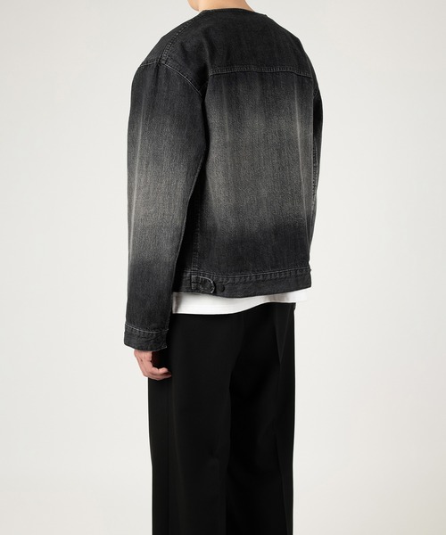 LAD MUSICIAN(ラッドミュージシャン)の「11.5oz GRADATION DENIM BLOUSON(デニムジャケット・メンズ・ブラック系・42)」の5枚目の写真