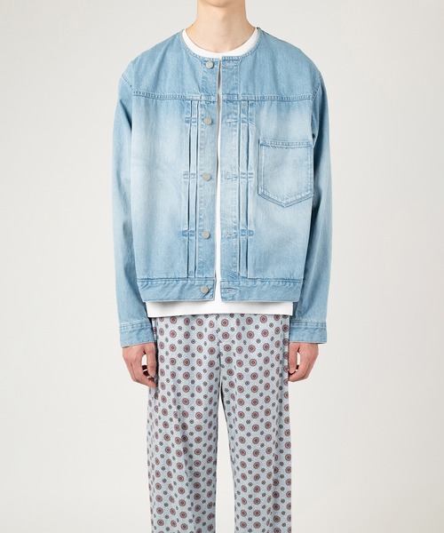 LAD MUSICIAN(ラッドミュージシャン)の「11.5oz GRADATION DENIM BLOUSON(デニムジャケット・メンズ・ブラック系・42)」の17枚目の写真