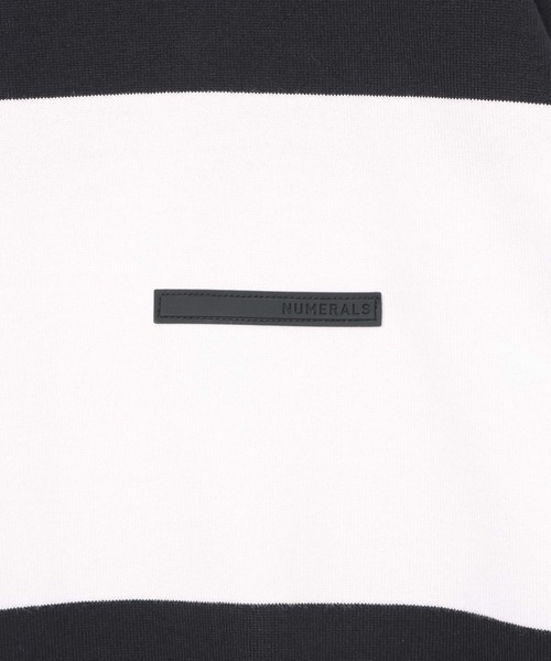 NUMERALS（ヌメラルズ）の「[NUMERALS]STRIPED SHORT SLEEVE T-SHIRT（Tシャツ/カットソー・メンズ・ホワイト/ベージュ・MEDIUM/LARGE）」の10枚目の写真