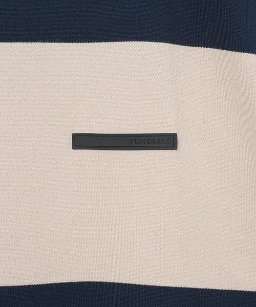 NUMERALS（ヌメラルズ）の「[NUMERALS]STRIPED SHORT SLEEVE T-SHIRT（Tシャツ/カットソー・メンズ・ホワイト/ベージュ・MEDIUM/LARGE）」の11枚目の写真