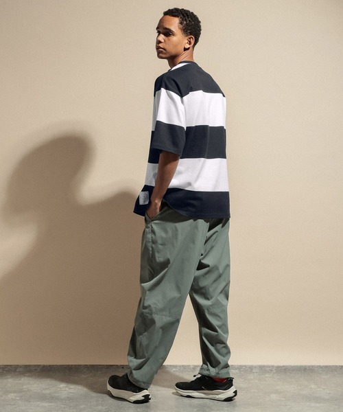 NUMERALS（ヌメラルズ）の「[NUMERALS]STRIPED SHORT SLEEVE T-SHIRT（Tシャツ/カットソー・メンズ・ホワイト/ベージュ・MEDIUM/LARGE）」の21枚目の写真