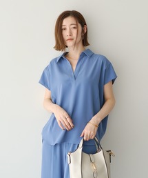 【接触冷感】COOLスキッパーブラウス【セットアップ対応】