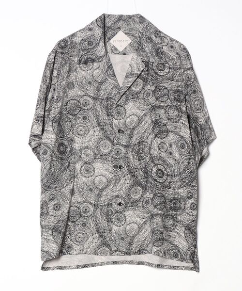ETHOSENS(エトセンス)の「【ETHOSENS】Printed shirt(シャツ/ブラウス・メンズ・ブラック・2)」の1枚目の写真
