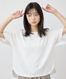 【SARARI /サラリ】冷感 ショルダーレース UVカット DRY Tシャツ