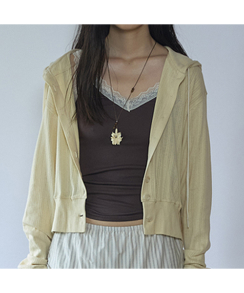 HOKUSPOKUS(ホクスポクス)の「ロジリップスリーブレス(6カラー)(Tシャツ/カットソー・レディース・ブラウン/ライトグレー/LIME/Cream/チャコールグレー・FREE)」の3枚目の写真