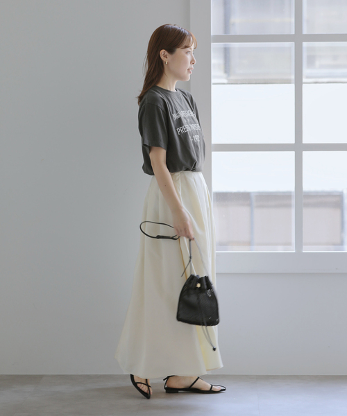 La TOTALITE(ラトータリテ)の「REGENCY WORKS/リージェンシー ワークス ロゴTシャツ(Tシャツ/カットソー・レディース・レッド/チャコールグレー・FREE)」の12枚目の写真