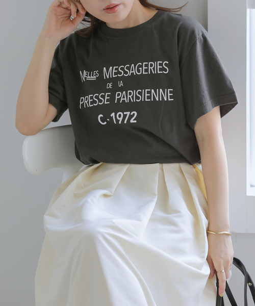 La TOTALITE(ラトータリテ)の「REGENCY WORKS/リージェンシー ワークス ロゴTシャツ(Tシャツ/カットソー・レディース・レッド/チャコールグレー・FREE)」の11枚目の写真