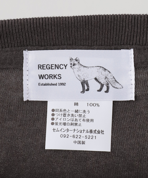 La TOTALITE(ラトータリテ)の「REGENCY WORKS/リージェンシー ワークス ロゴTシャツ(Tシャツ/カットソー・レディース・レッド/チャコールグレー・FREE)」の22枚目の写真