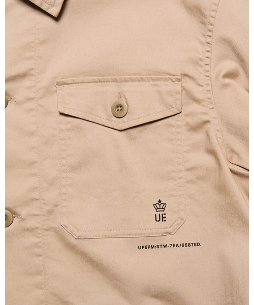uniform experiment(ユニフォームエクスペリメント)の「STRETCH TWILL FATIGUE SHIRT(シャツ/ブラウス・メンズ・ブラック/ネイビー/ベージュ・1/2/3/4/5)」の20枚目の写真