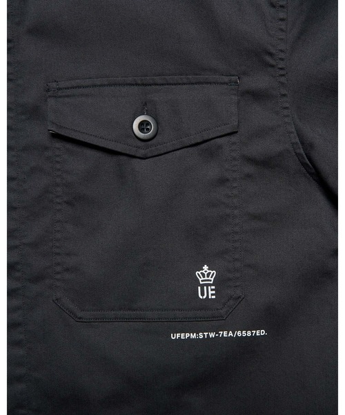 uniform experiment(ユニフォームエクスペリメント)の「STRETCH TWILL FATIGUE SHIRT(シャツ/ブラウス・メンズ・ブラック/ネイビー/ベージュ・1/2/3/4/5)」の6枚目の写真