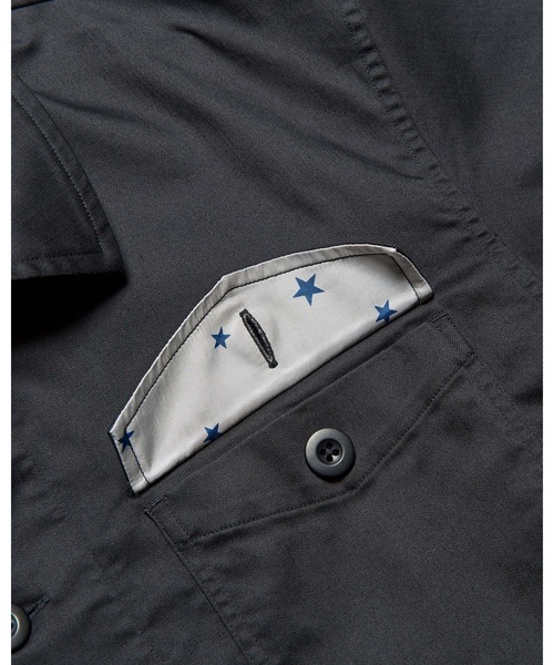 uniform experiment(ユニフォームエクスペリメント)の「STRETCH TWILL FATIGUE SHIRT(シャツ/ブラウス・メンズ・ブラック/ネイビー/ベージュ・1/2/3/4/5)」の8枚目の写真