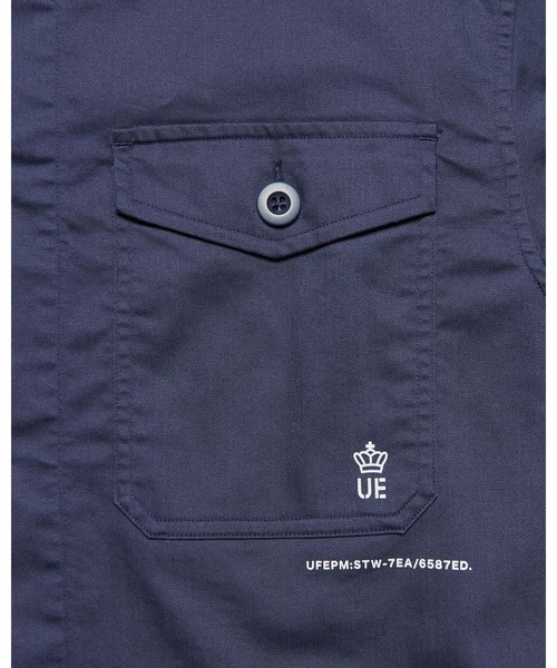 uniform experiment(ユニフォームエクスペリメント)の「STRETCH TWILL FATIGUE SHIRT(シャツ/ブラウス・メンズ・ブラック/ネイビー/ベージュ・1/2/3/4/5)」の14枚目の写真