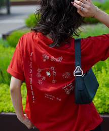 Chillfar バッグロゴデザインカラフルTEEシャツ