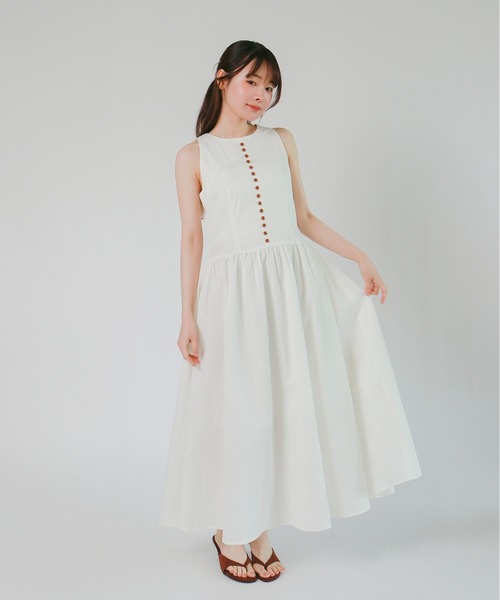 mic by Olu.(ミックバイオルドット)の「< ZOZOTOWN限定 >クラシックボタンワンピース(ワンピース・レディース・ホワイト/ブラック・SMALL/MEDIUM)」の10枚目の写真
