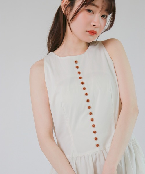 mic by Olu.(ミックバイオルドット)の「< ZOZOTOWN限定 >クラシックボタンワンピース(ワンピース・レディース・ホワイト/ブラック・SMALL/MEDIUM)」の13枚目の写真