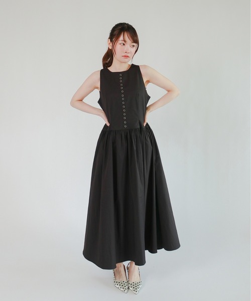 mic by Olu.(ミックバイオルドット)の「< ZOZOTOWN限定 >クラシックボタンワンピース(ワンピース・レディース・ホワイト/ブラック・SMALL/MEDIUM)」の19枚目の写真