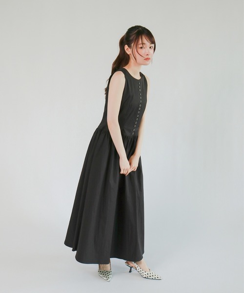 mic by Olu.(ミックバイオルドット)の「< ZOZOTOWN限定 >クラシックボタンワンピース(ワンピース・レディース・ホワイト/ブラック・SMALL/MEDIUM)」の20枚目の写真