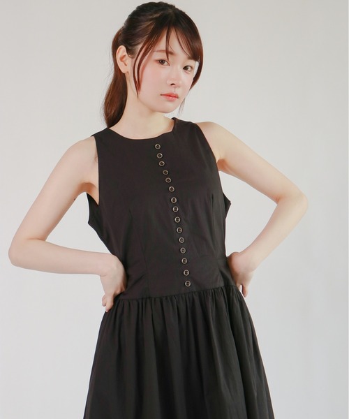 mic by Olu.(ミックバイオルドット)の「< ZOZOTOWN限定 >クラシックボタンワンピース(ワンピース・レディース・ホワイト/ブラック・SMALL/MEDIUM)」の22枚目の写真