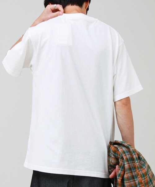 Franklin Climbing(フランクリンクライミング)の「【Franklin Climbing/フランクリンクライミング】ヘンリーネックラベルTシャツ(Tシャツ/カットソー・メンズ・ライトグレー/ホワイト/ブラック・M/XL/L)」の9枚目の写真