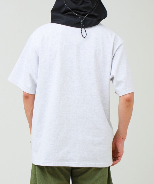 Franklin Climbing(フランクリンクライミング)の「【Franklin Climbing/フランクリンクライミング】ヘンリーネックラベルTシャツ(Tシャツ/カットソー・メンズ・ライトグレー/ホワイト/ブラック・M/XL/L)」の5枚目の写真