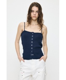 【再入荷】FRONT BUTTON KNIT キャミソール