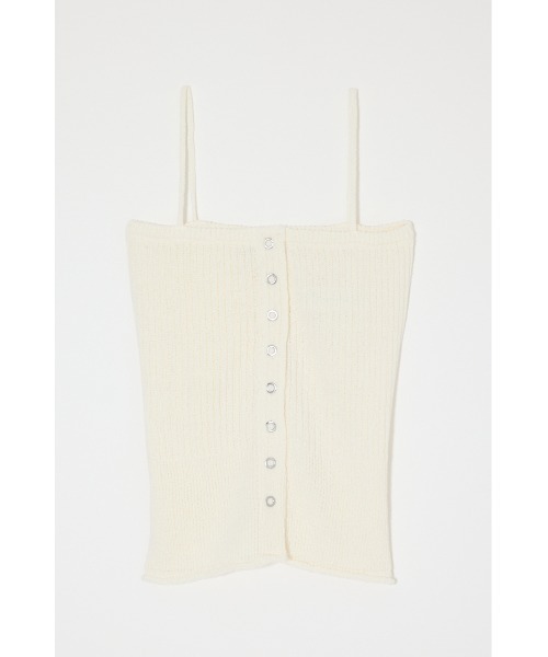 再入荷】FRONT BUTTON KNIT キャミソール（キャミソール）｜MOUSSY