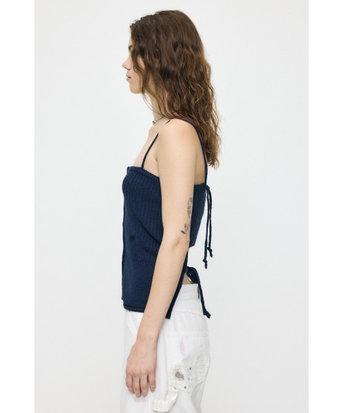 MOUSSY（マウジー）の「【再入荷】FRONT BUTTON KNIT キャミソール（キャミソール・レディース・ブラック/ネイビー/レッド/ホワイト・FREE）」の11枚目の写真