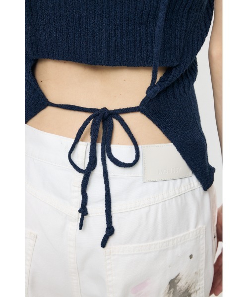 MOUSSY（マウジー）の「【再入荷】FRONT BUTTON KNIT キャミソール（キャミソール・レディース・ブラック/ネイビー/レッド/ホワイト・FREE）」の17枚目の写真
