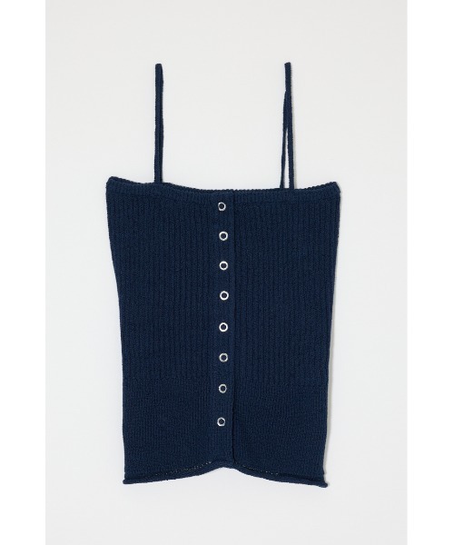MOUSSY（マウジー）の「【再入荷】FRONT BUTTON KNIT キャミソール（キャミソール・レディース・ブラック/ネイビー/レッド/ホワイト・FREE）」の18枚目の写真