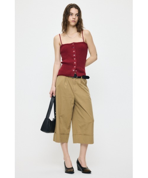 MOUSSY（マウジー）の「【再入荷】FRONT BUTTON KNIT キャミソール（キャミソール・レディース・ブラック/ネイビー/レッド/ホワイト・FREE）」の21枚目の写真