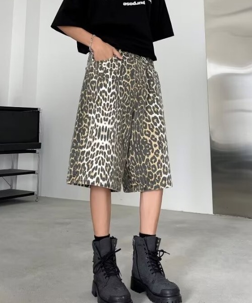 B.R.U(ブル)の「レオパード柄ハーフパンツ(デニムパンツ・メンズ・その他・LARGE/MEDIUM)」の4枚目の写真