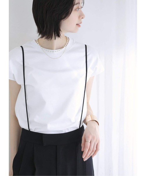 La TOTALITE(ラトータリテ)の「《追加》【洗える】接触冷感スムースハイネックプルオーバー(Tシャツ/カットソー・レディース・チャコールグレー/ホワイト/ブラウン/ブラック・FREE)」の2枚目の写真