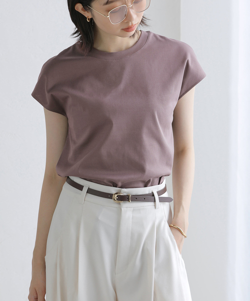 La TOTALITE(ラトータリテ)の「《追加》【洗える】接触冷感スムースハイネックプルオーバー(Tシャツ/カットソー・レディース・チャコールグレー/ホワイト/ブラウン/ブラック・FREE)」の1枚目の写真